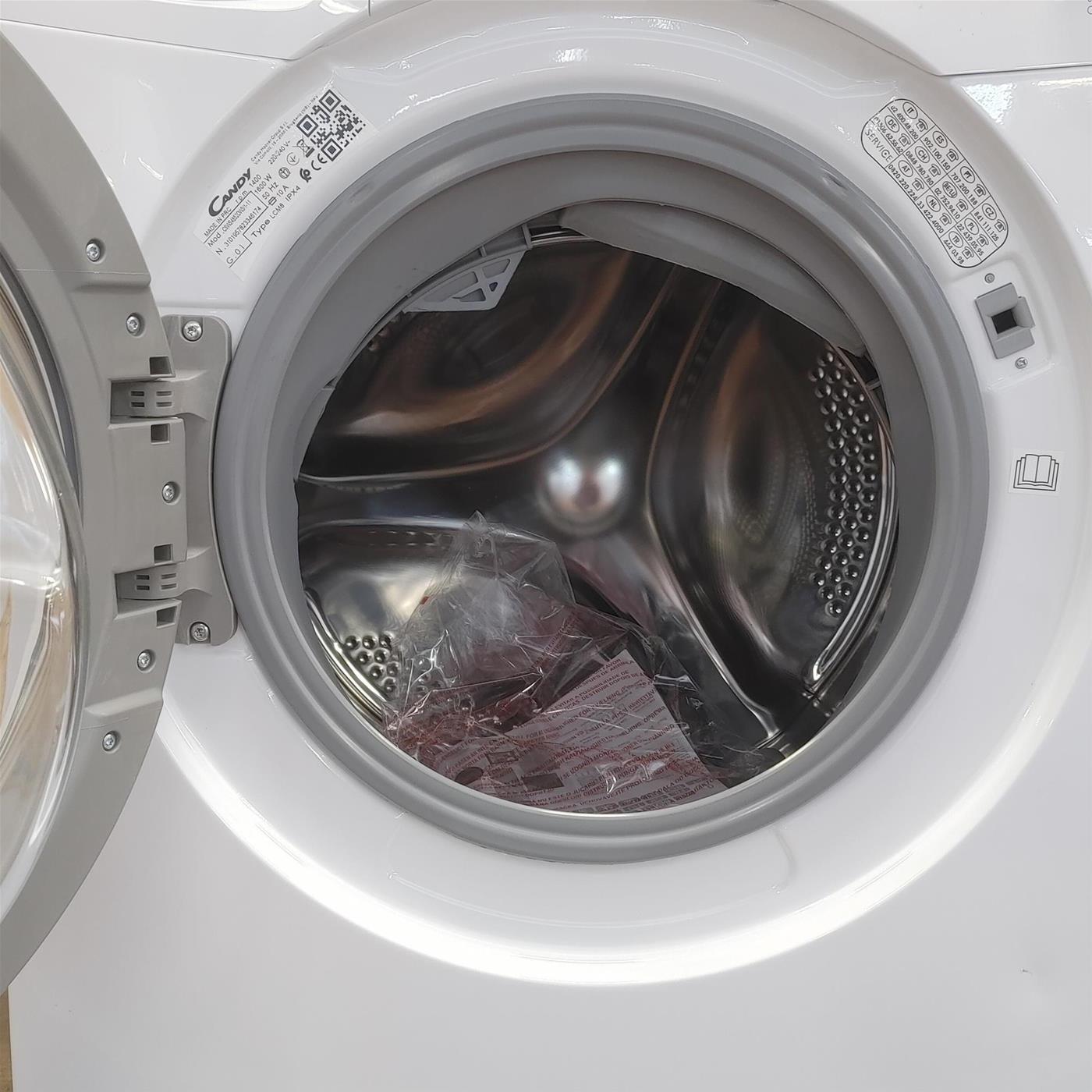 Candy Smart CSWS 4852DE/1-11 lavasciuga Libera installazione Caricamento frontale Bianco E