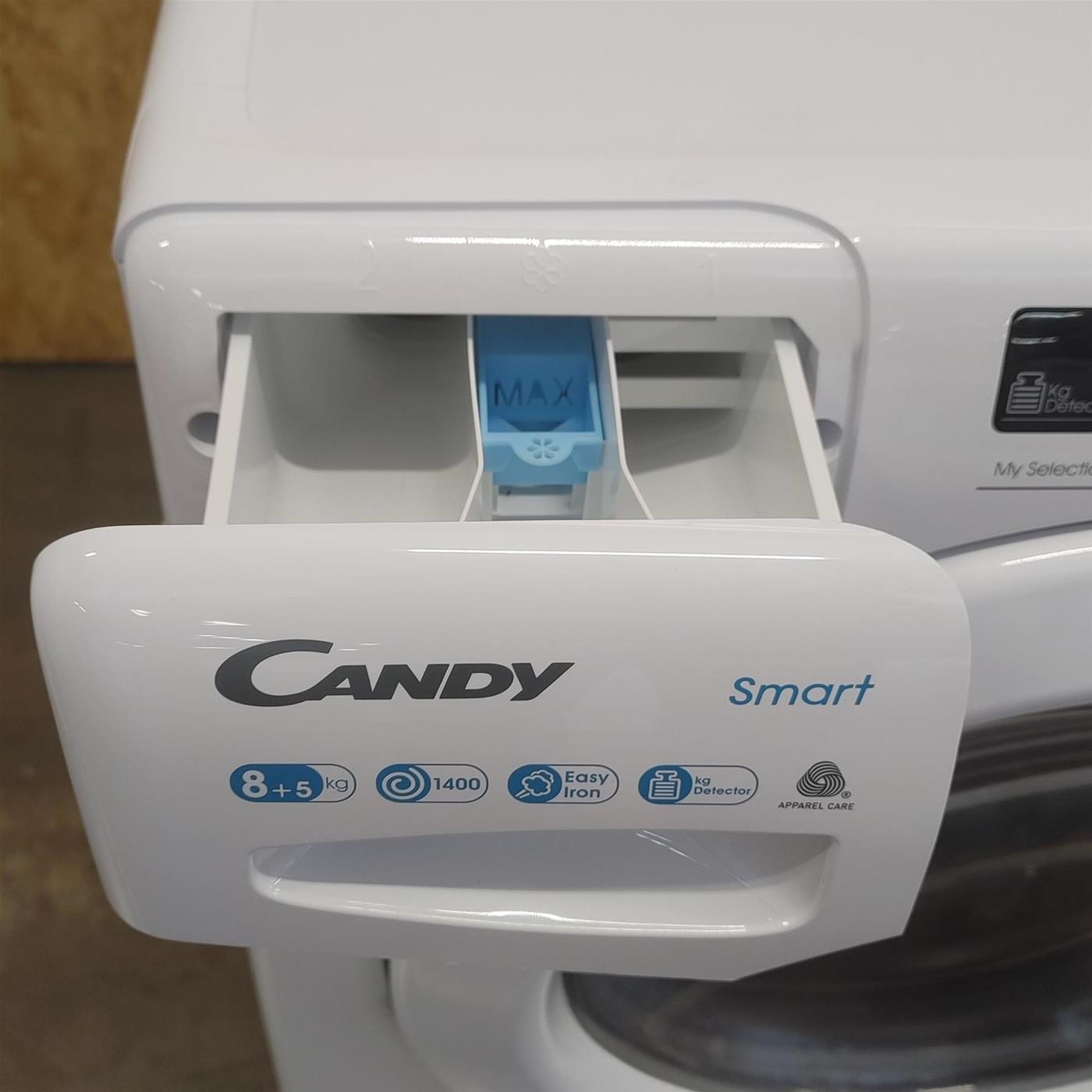Candy Smart CSWS 4852DE/1-11 lavasciuga Libera installazione Caricamento frontale Bianco E