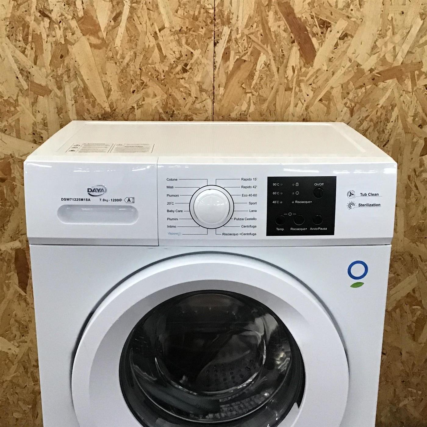 Lavatrice DAYA DSW71225M18A Motore Inverter Classe A 7 Kg