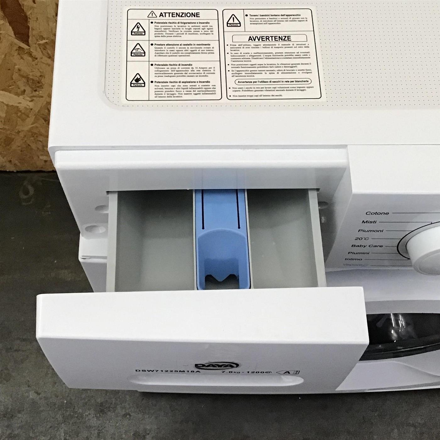 Lavatrice DAYA DSW71225M18A Motore Inverter Classe A 7 Kg