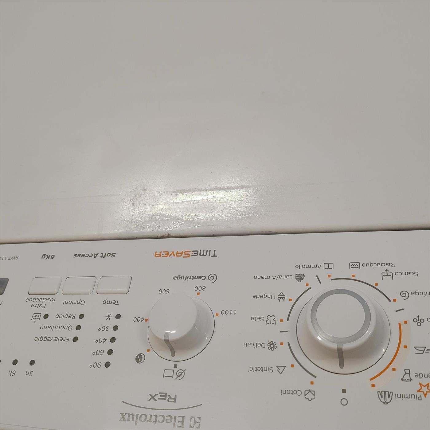 Electrolux RWT116211W lavatrice Caricamento dall'alto 6 kg 1100 Giri/min Bianco