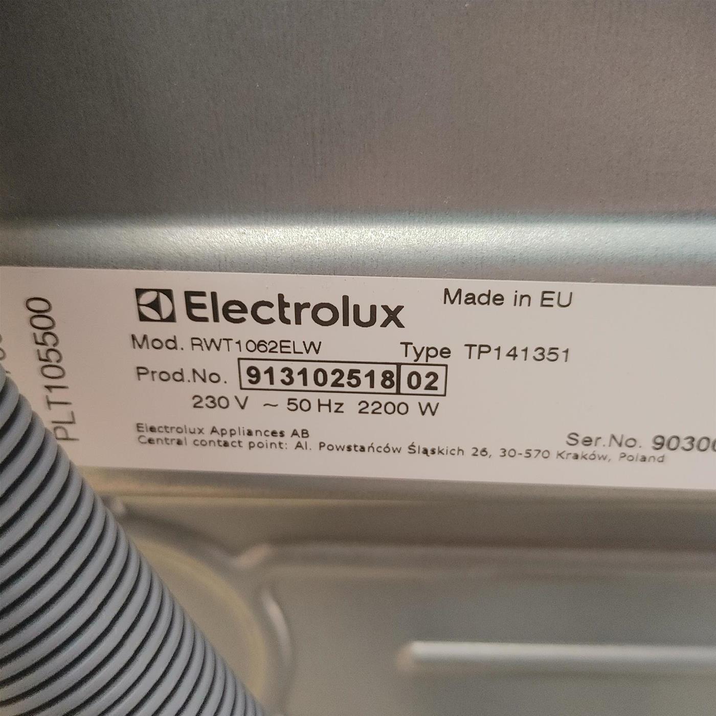 Lavatrice Electrolux RWT1062ELW Caricamento dall'alto 6 kg