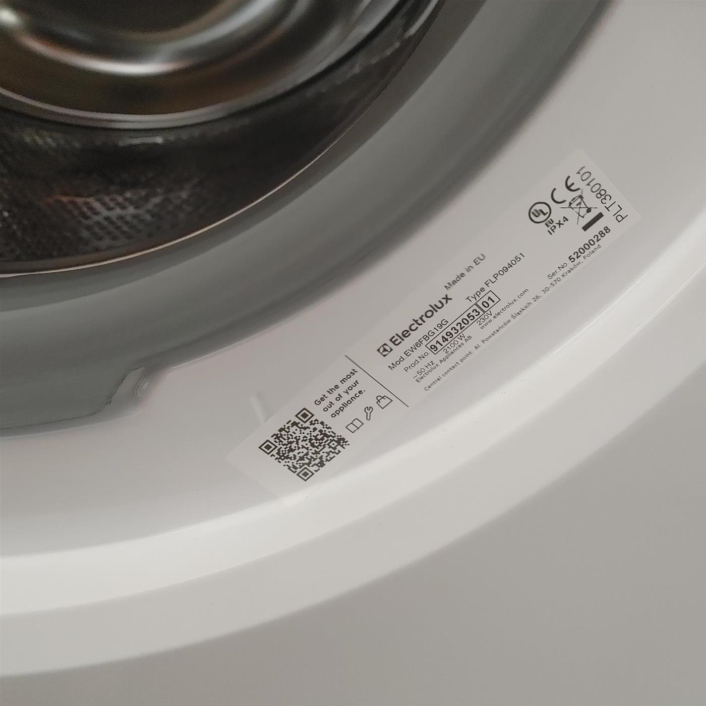 Lavatrice Electrolux EW6FBG19G 9 Kg