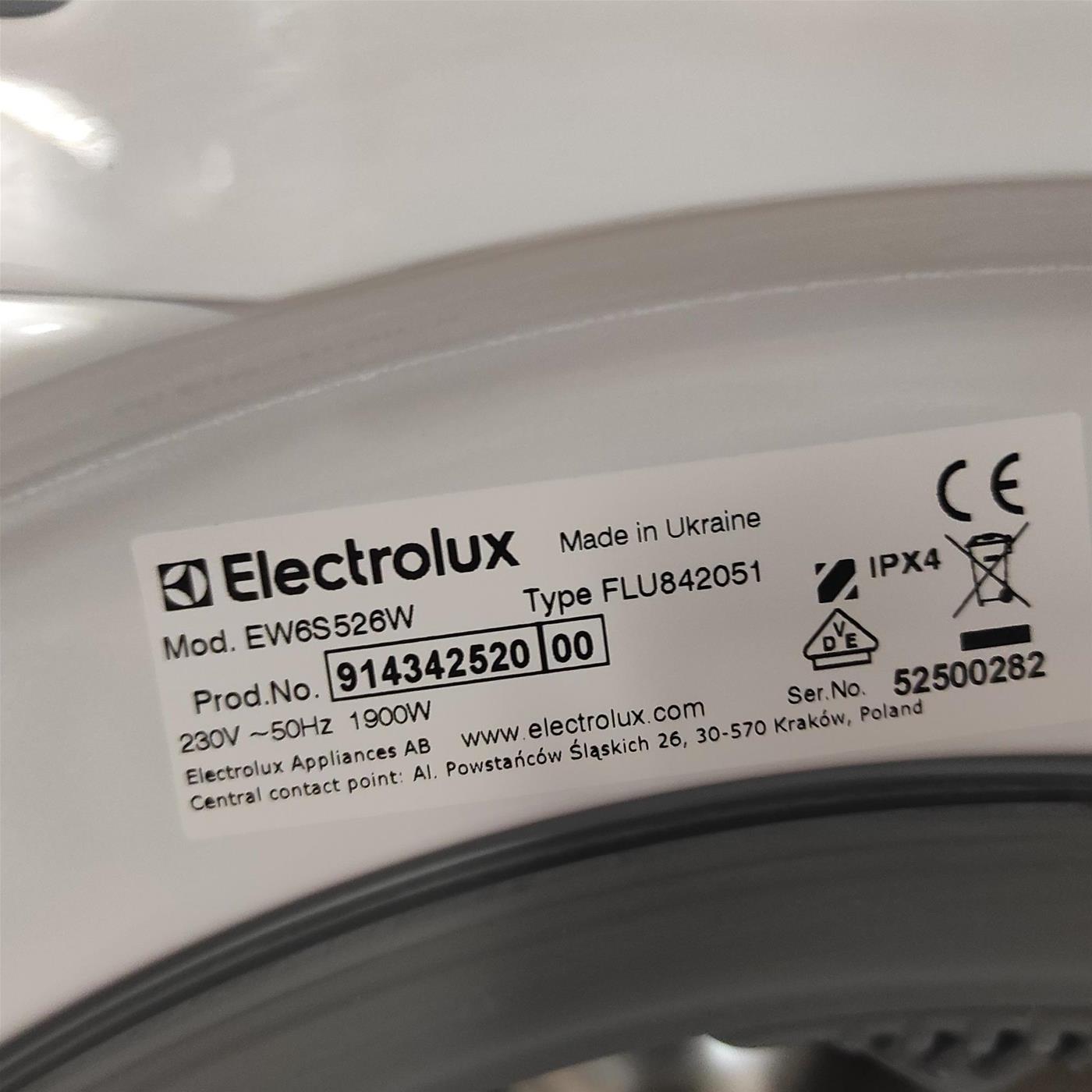 Lavatrice Electrolux SensiCare 600 EW6S526W 6 Kg
