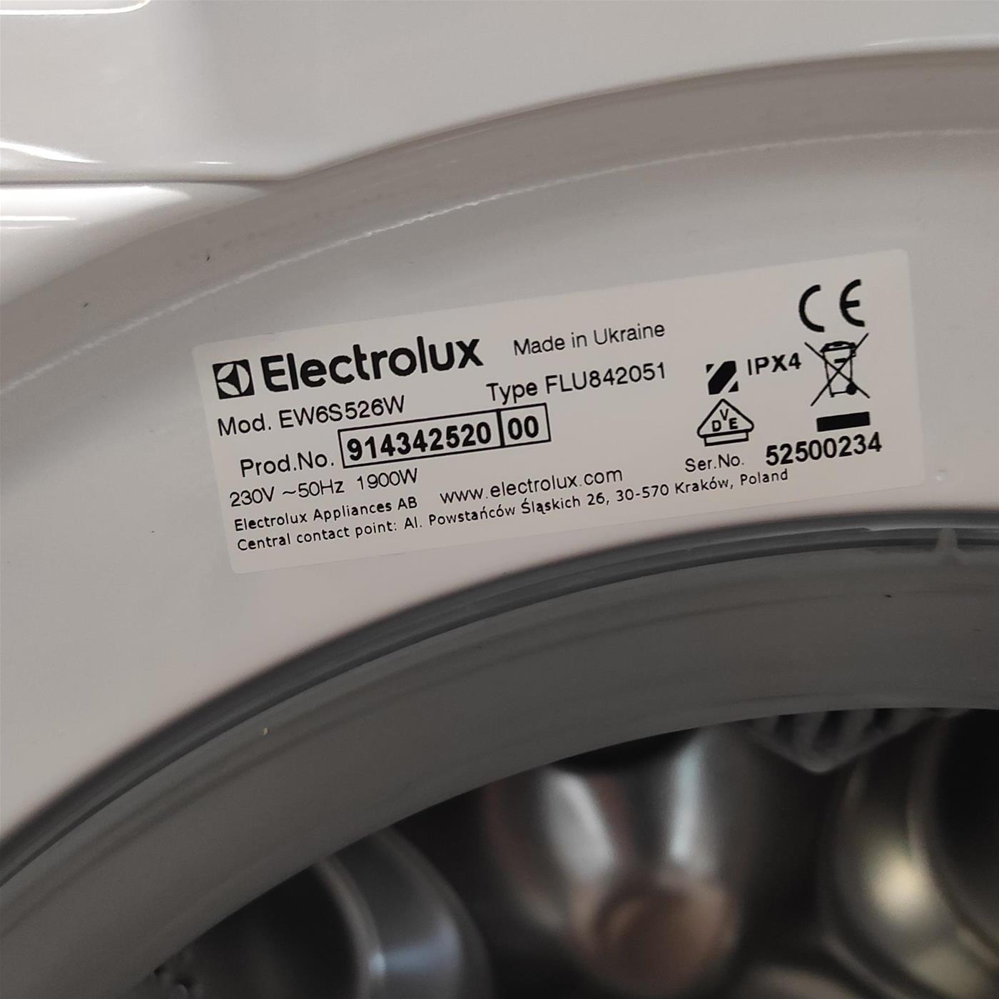Lavatrice Electrolux SensiCare 600 EW6S526W 6 Kg