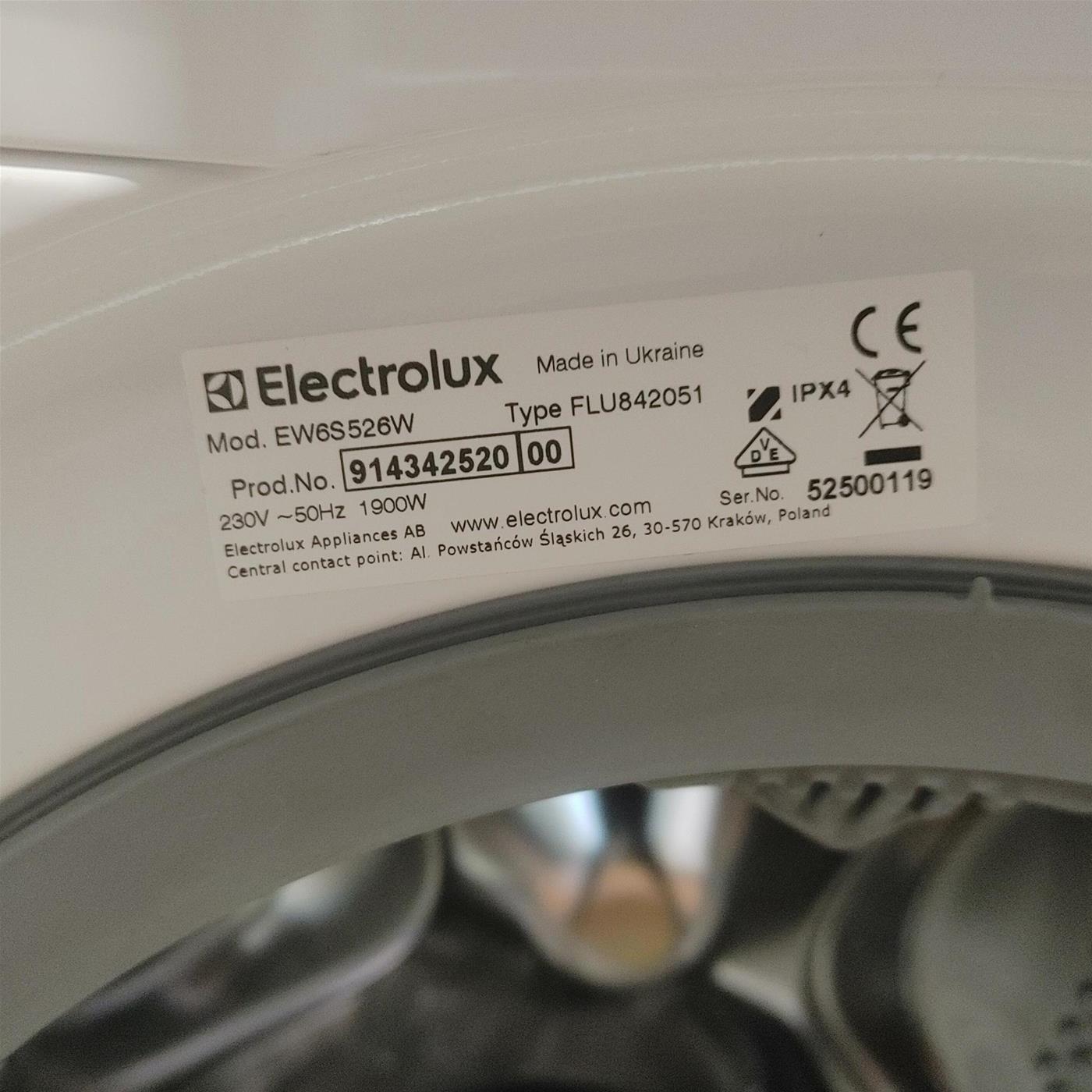 Lavatrice Electrolux SensiCare 600 EW6S526W 6 Kg
