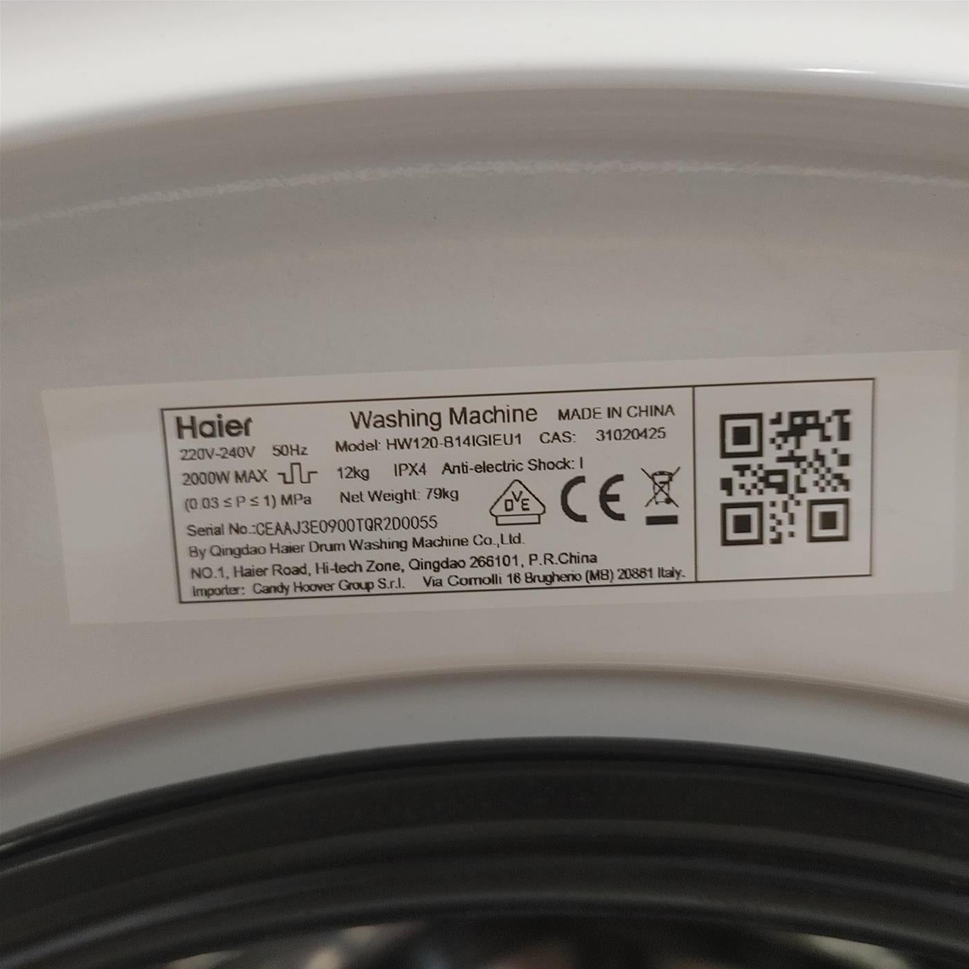 Lavatrice Haier HW120-B14IGIEU1 12 Kg