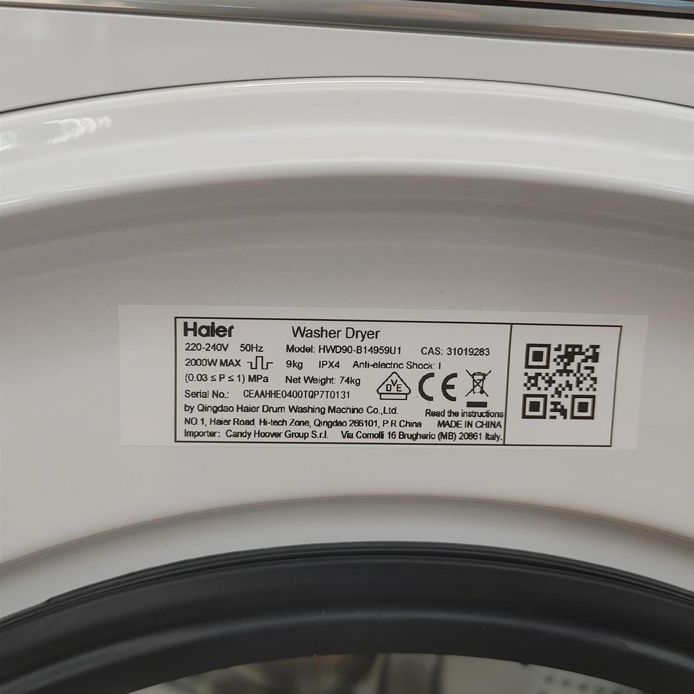 Lavasciuga Haier I-Pro Serie 5 HWD90-B14959U1IT Libera installazione 9/6 Kg