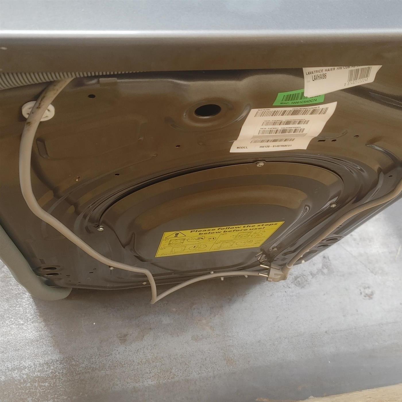 Lavatrice Haier I-Pro Series 7 HW120-B14979S Carica frontale 12 kg 1400 giri/min Nero, Grigio