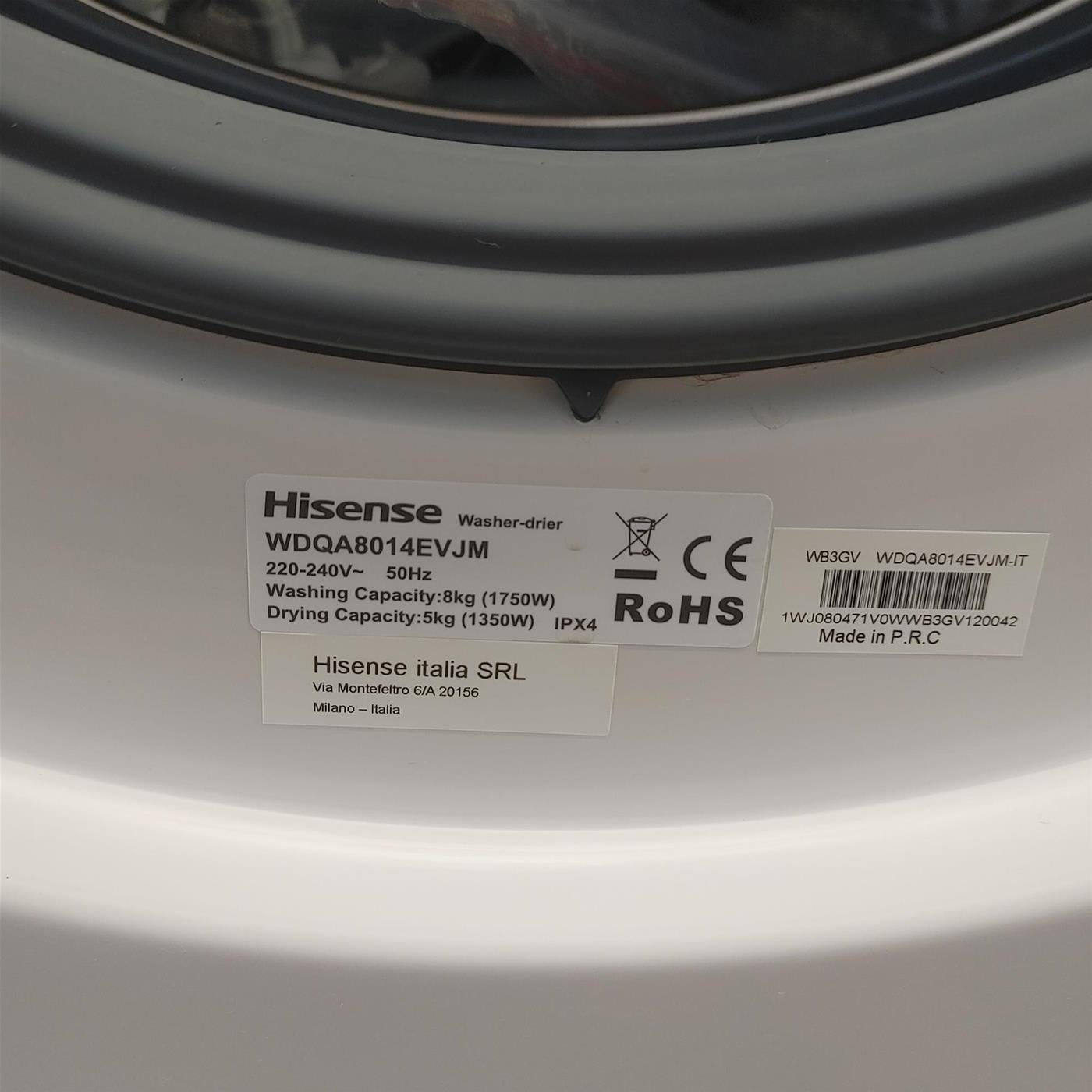 Lavasciuga Hisense WDQA8014EVJM