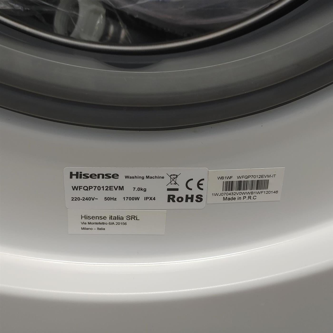 Lavatrice Hisense WFQP7012EVM 7 Kg