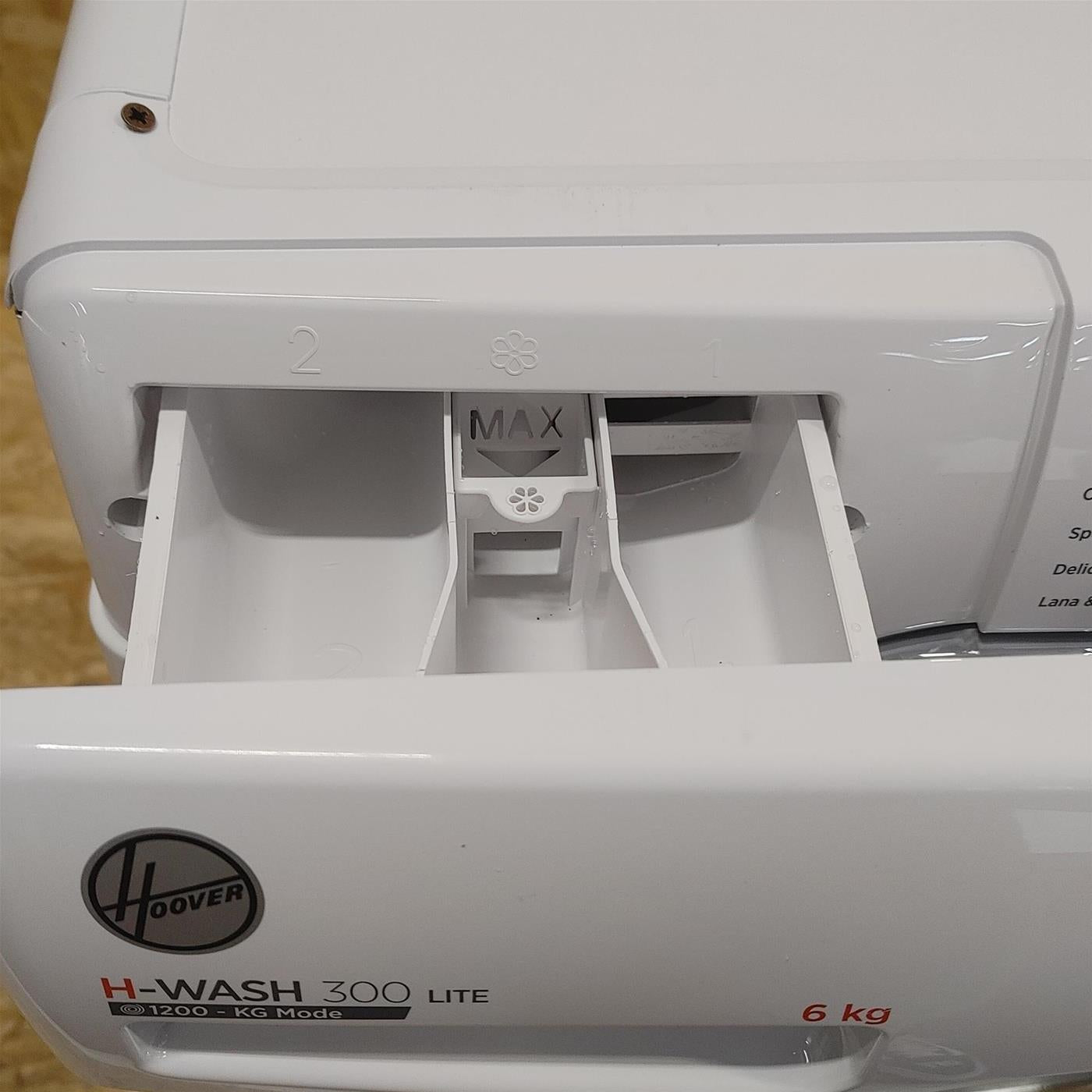 Hoover H-WASH 300 LITE H3W34 262DCE-11 lavatrice Caricamento frontale 6 kg 1200 Giri/min D Bianco