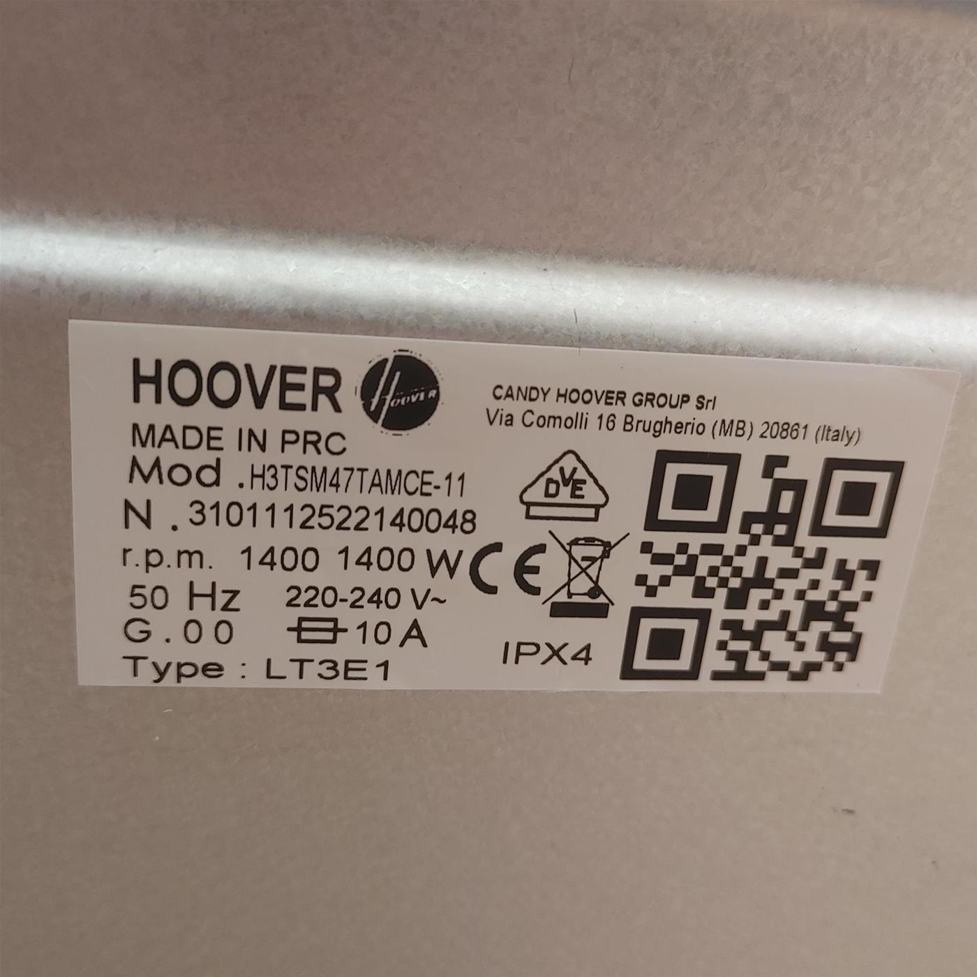 Candy Smart Inverter CSTSG47TMVE/1-11 lavatrice Caricamento dall'alto 7 kg 1400 Giri/min Bianco