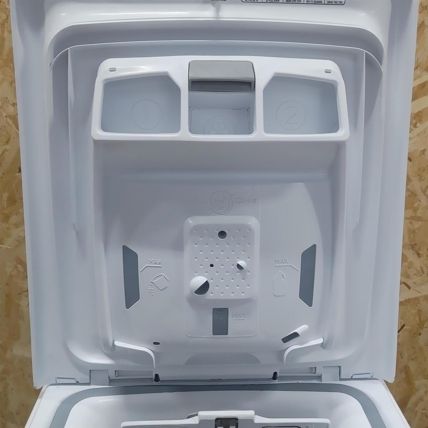 Hoover H-WASH 300 PLUS H3TSM48TAMCE-11 lavatrice Caricamento dall'alto 8 kg 1400 Giri/min B Bianco