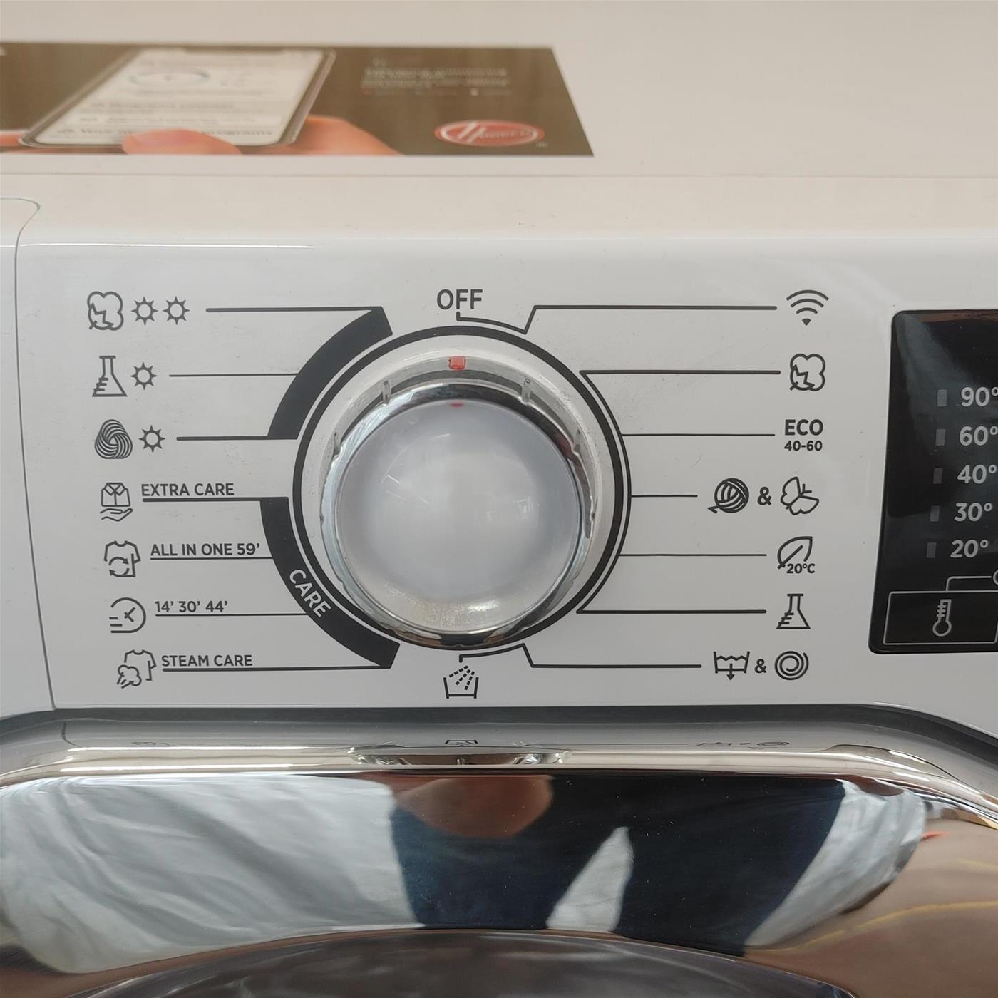 Hoover H-WASH&DRY 350 XH3DPS41066TMC-S lavasciuga Libera installazione Caricamento frontale Bianco D