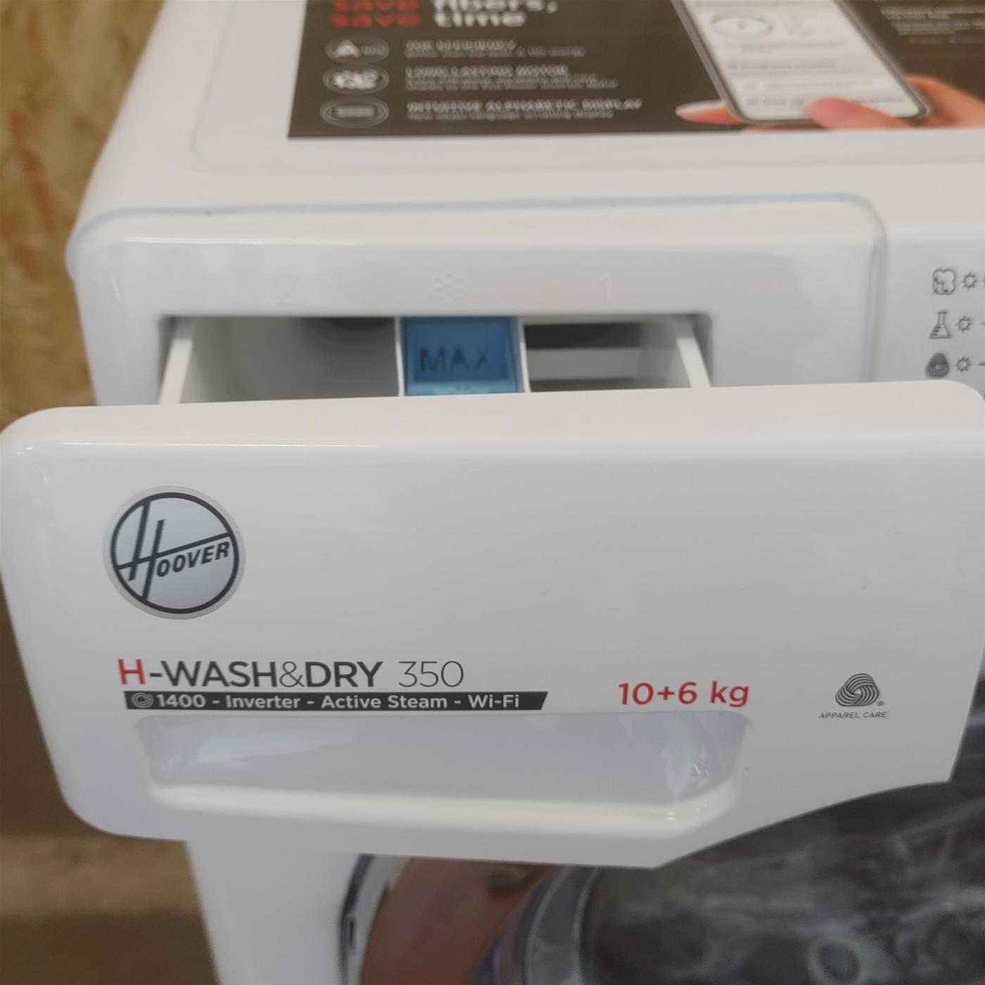 Hoover H-WASH&DRY 350 XH3DPS41066TMC-S lavasciuga Libera installazione Caricamento frontale Bianco D