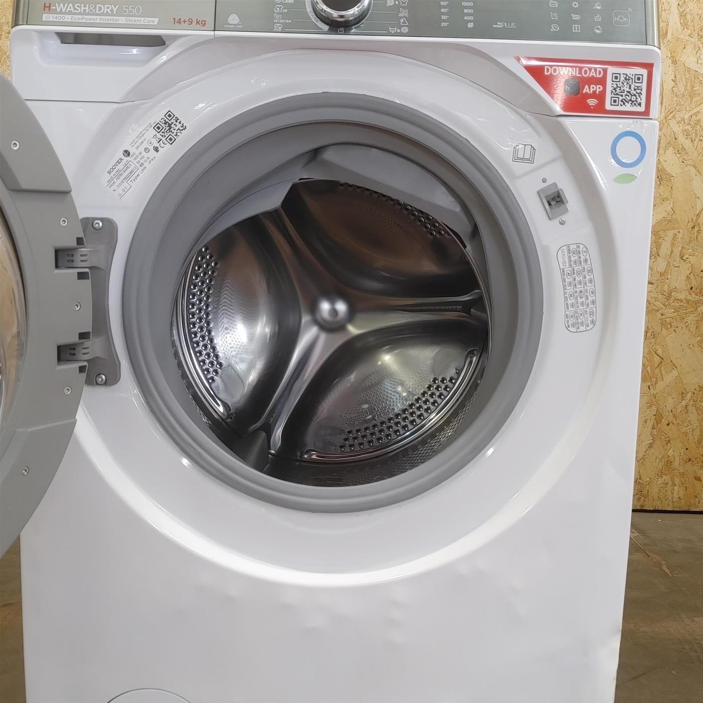 Lavasciuga Hoover H-WASH&DRY 550 H5DPB4149AMBC-S Libera installazione Caricamento frontale Bianco F