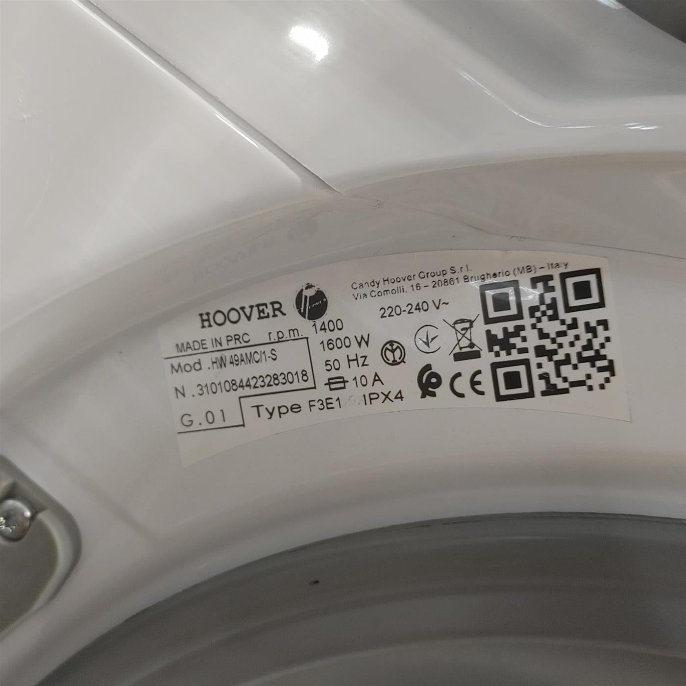 Lavatrice Hoover HW49AMC/1-S  Classe A 9 Kg