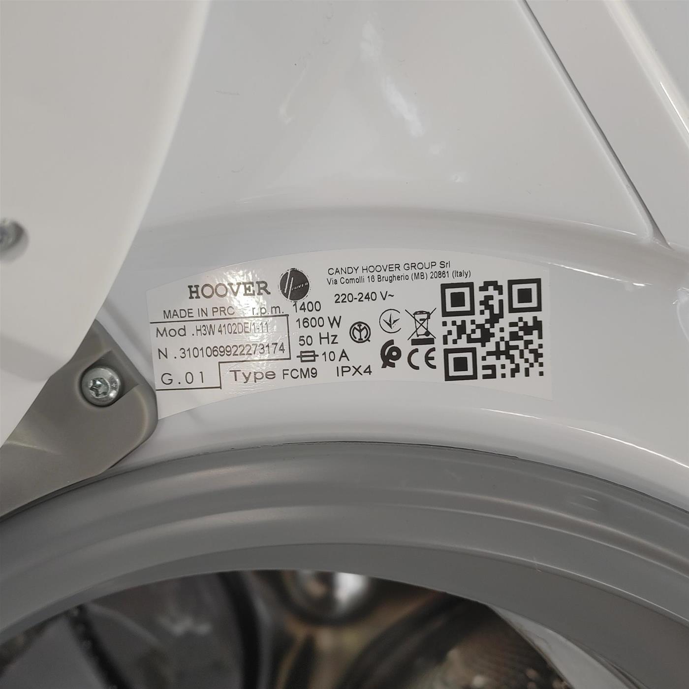 Hoover Lavatrice H3W 4102DE/1-11 carica frontale 10 Kg Classe E
