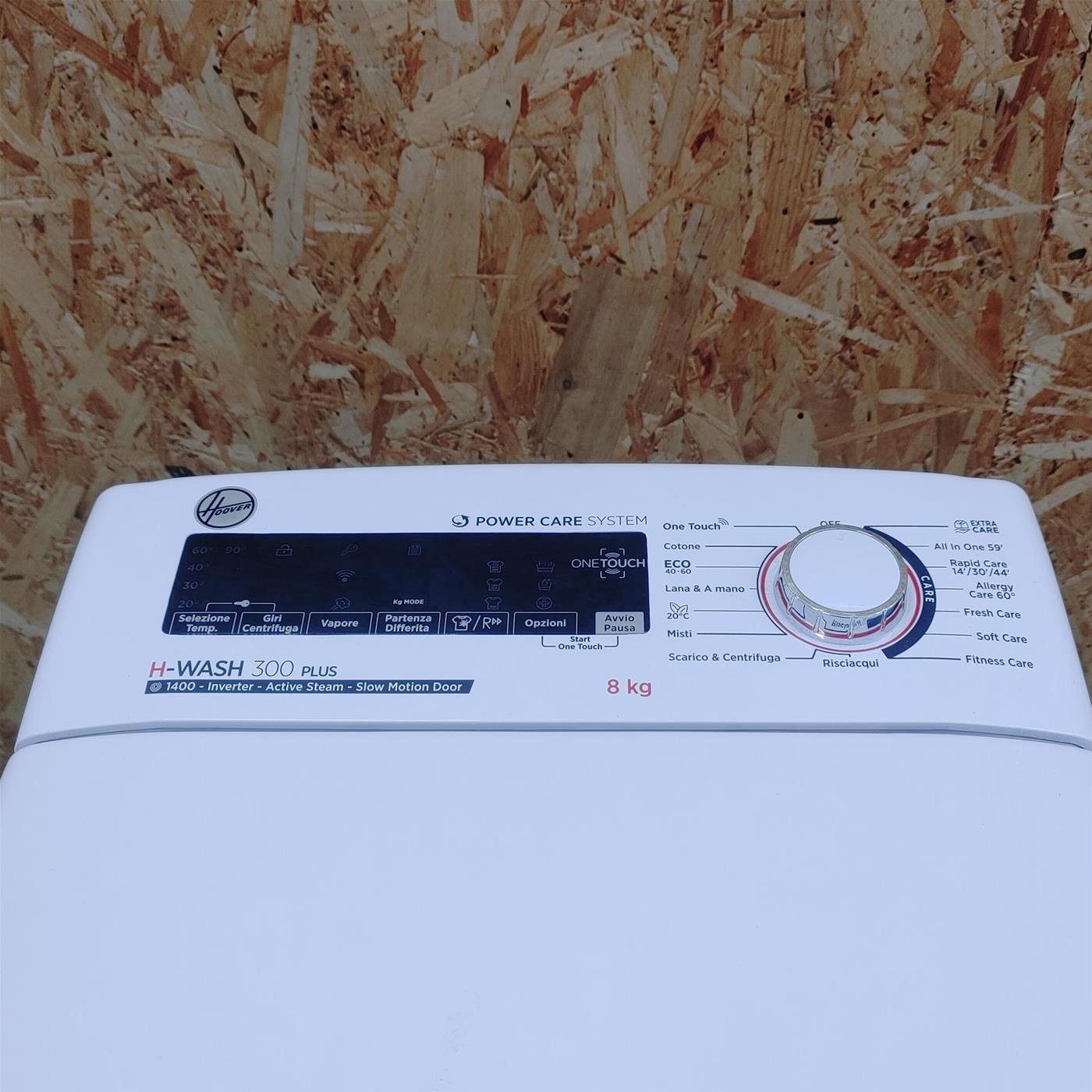 Hoover H-WASH 300 PLUS H3TSM48TAMCE-11 lavatrice Caricamento dall'alto 8 kg 1400 Giri/min B Bianco