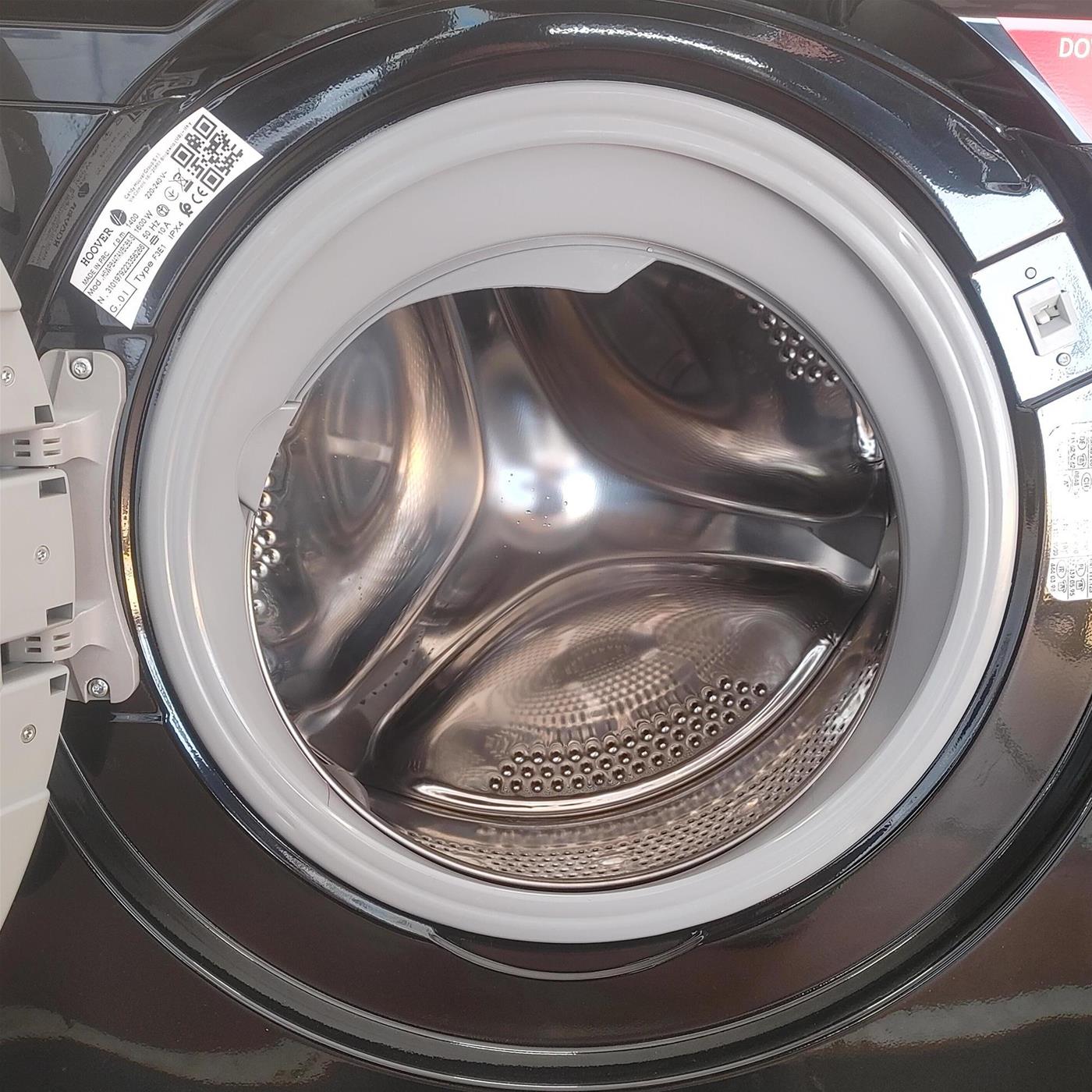 Hoover H-WASH 550 , Lavatrice Slim 7kg, Classe A-20%, 1400 Giri, Nero, H5WPB447AMBCB8-S