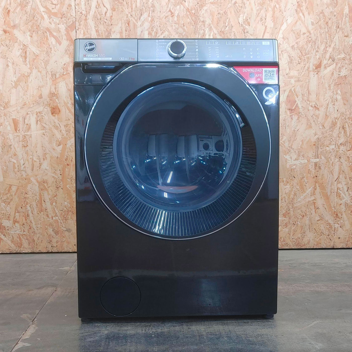 Hoover H-WASH 550 , Lavatrice Slim 7kg, Classe A-20%, 1400 Giri, Nero, H5WPB447AMBCB8-S