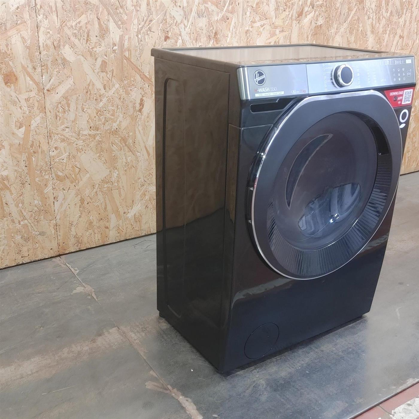 Hoover H-WASH 550 , Lavatrice Slim 7kg, Classe A-20%, 1400 Giri, Nero, H5WPB447AMBCB8-S