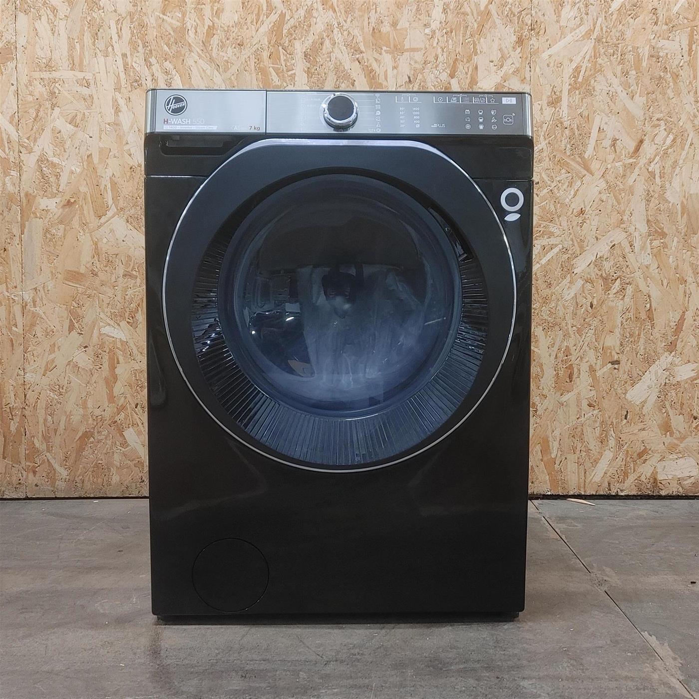 Hoover H-WASH 550 , Lavatrice Slim 7kg, Classe A-20%, 1400 Giri, Nero, H5WPB447AMBCB8-S