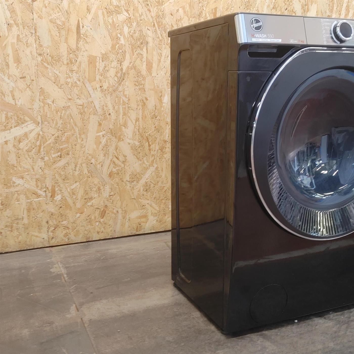 Hoover H-WASH 550 , Lavatrice Slim 7kg, Classe A-20%, 1400 Giri, Nero, H5WPB447AMBCB8-S