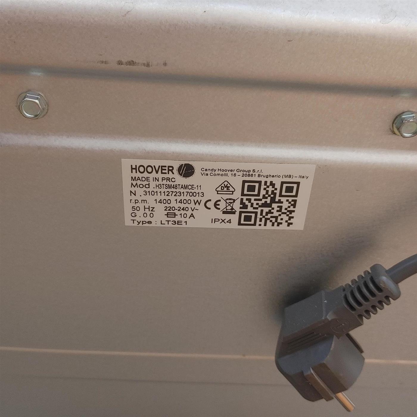 Lavatrice Hoover H-WASH 300 PLUS H3TSM48TAMCE-11 Carica dall'alto 8 kg 1400 giri Bianco