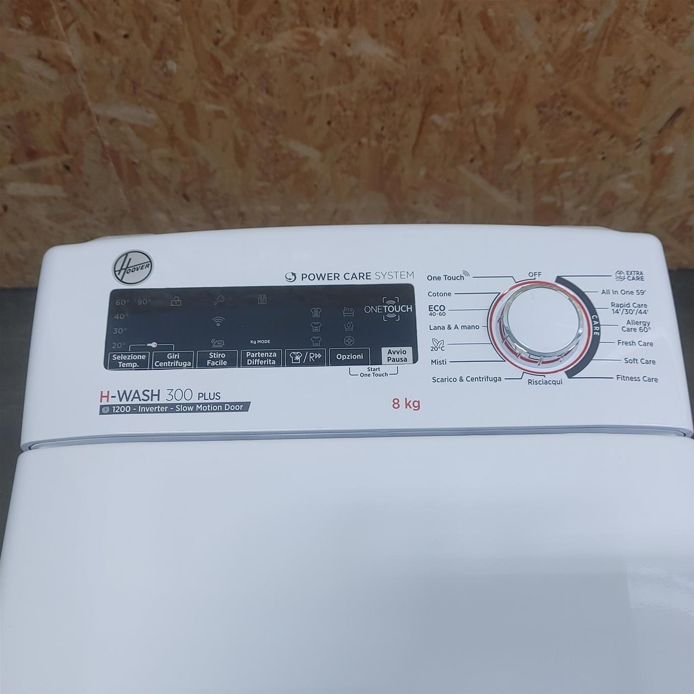 Hoover H-WASH 300 PLUS Lavatrice Carica dall’alto 8kg, Classe A, 1200 giri, Bianco, H3TM28TAMC5/1-11