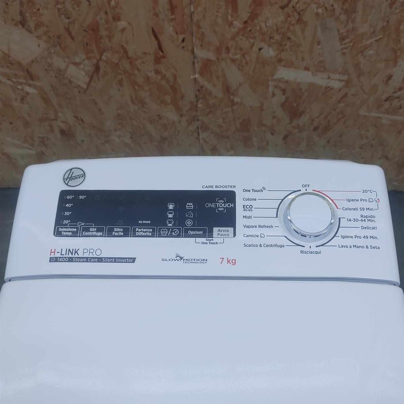 Lavatrice Hoover HLTPS147TAMC5/11 Carica dall'alto 7 kg 1400 giri Bianco