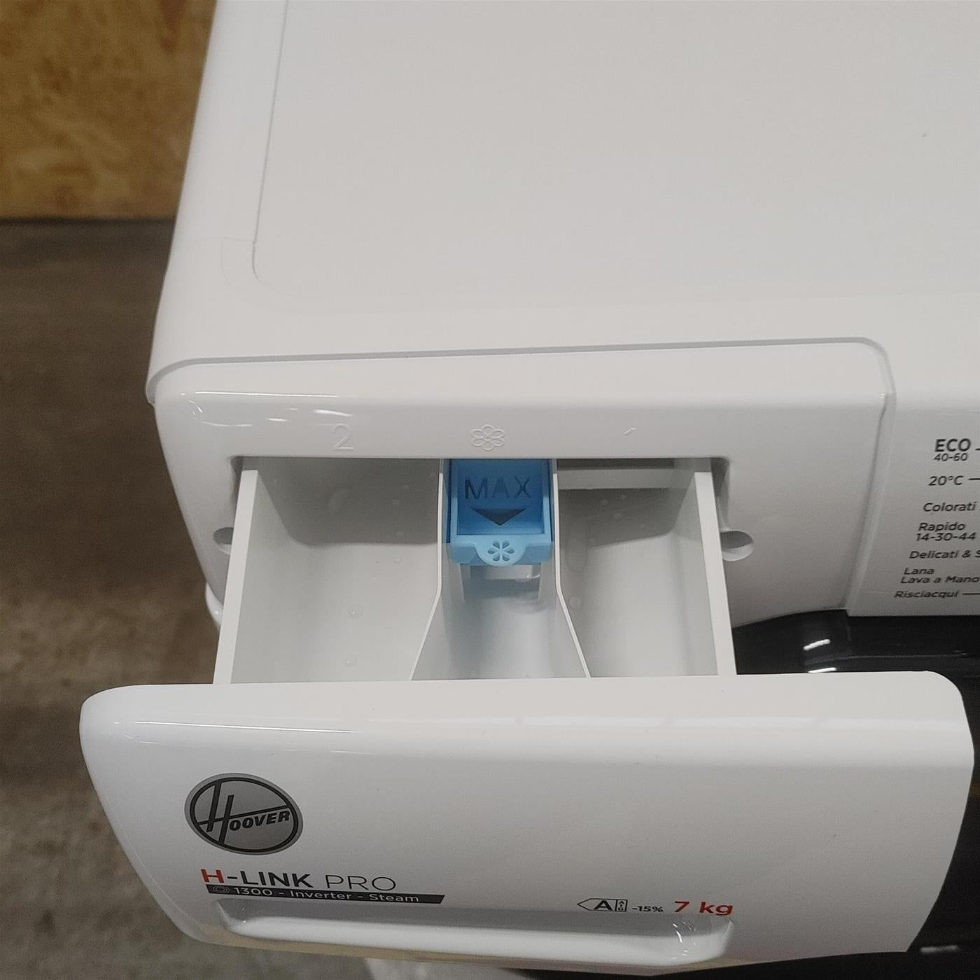 Lavatrice Slim Hoover H-LINK PRO HPS4374DAMB7-11 7 Kg