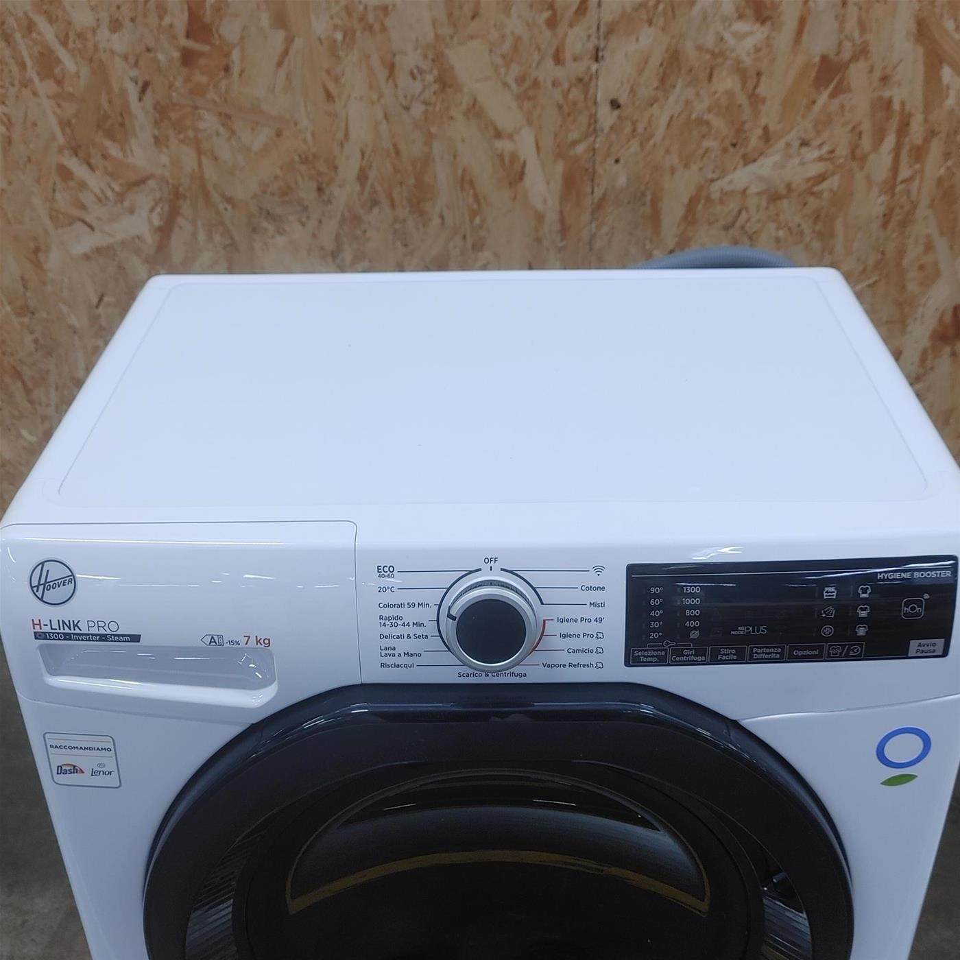 Lavatrice Slim Hoover H-LINK PRO HPS4374DAMB7-11 7 Kg