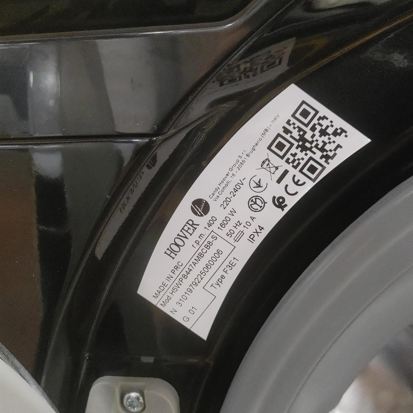 Lavatrice Slim Hoover H-WASH 550 H5WPB447AMBCB8-S Classe A 7 Kg