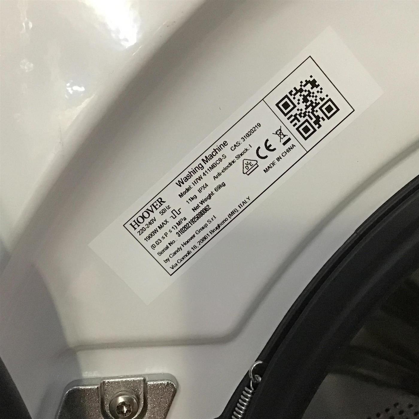 Lavatrice Hoover H-WASH 700 H7W 411MBC9-S 11 Kg