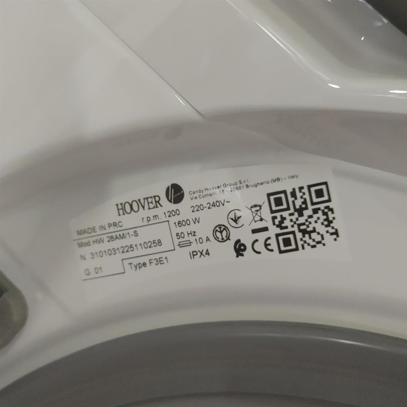 Lavatrice Hoover H-WASH 500 HW 28AM/1-S 8 Kg