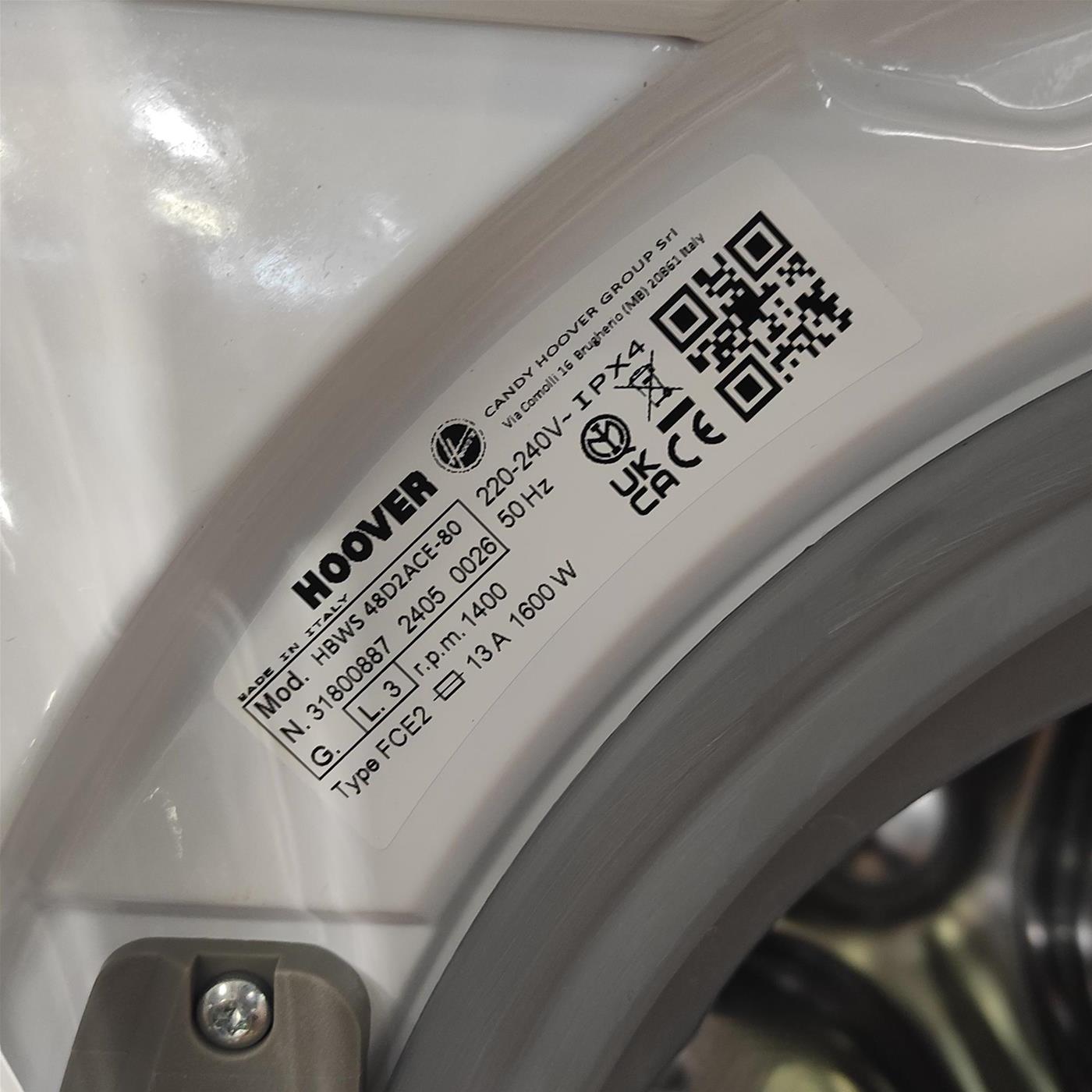 Lavatrice Hoover H-WASH 300 LITE HBWS 48D2ACE-80 8 Kg