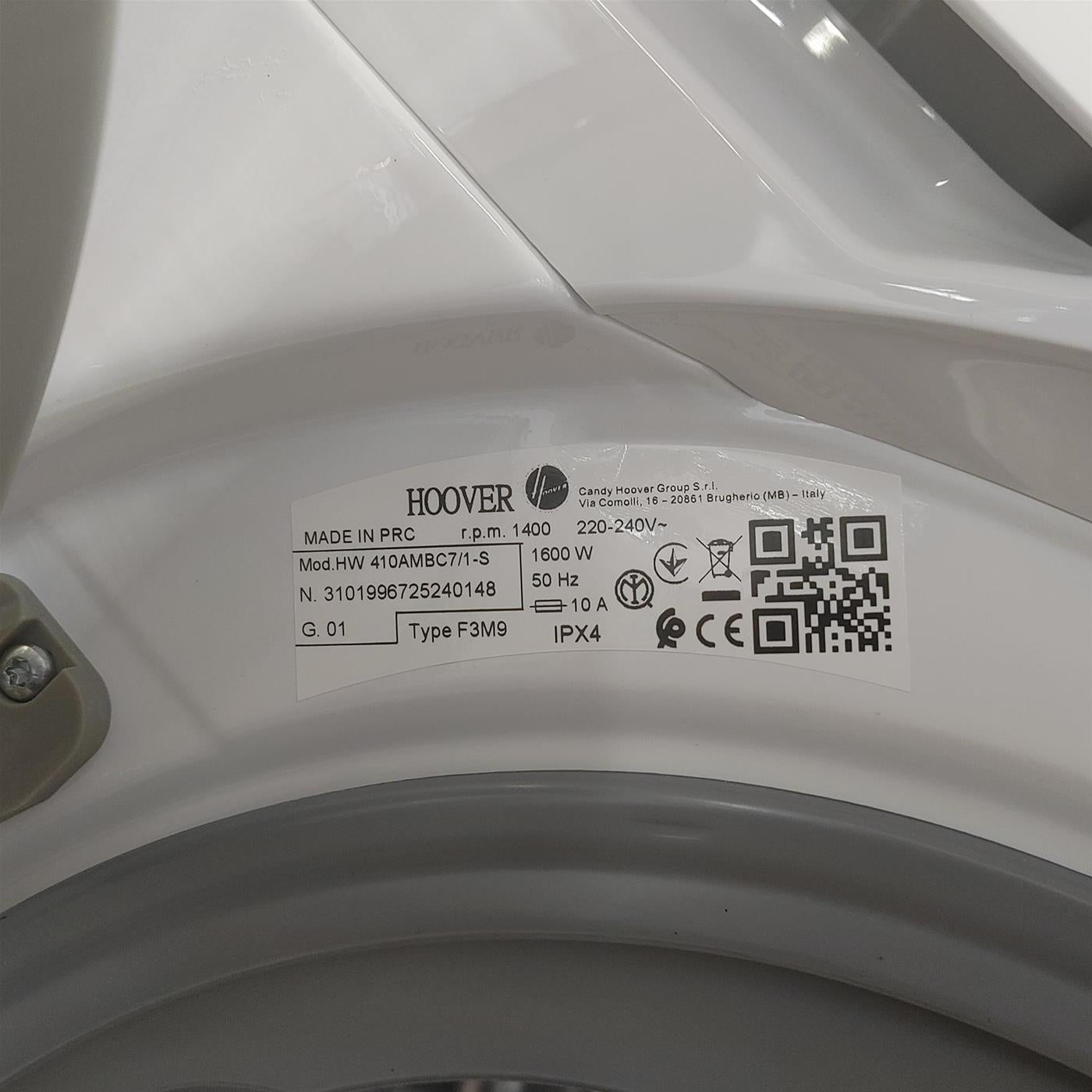 Lavatrice Hoover H-WASH 500 HW 410AMBC7/1-S Classe A, Wi-Fi, 10 Kg