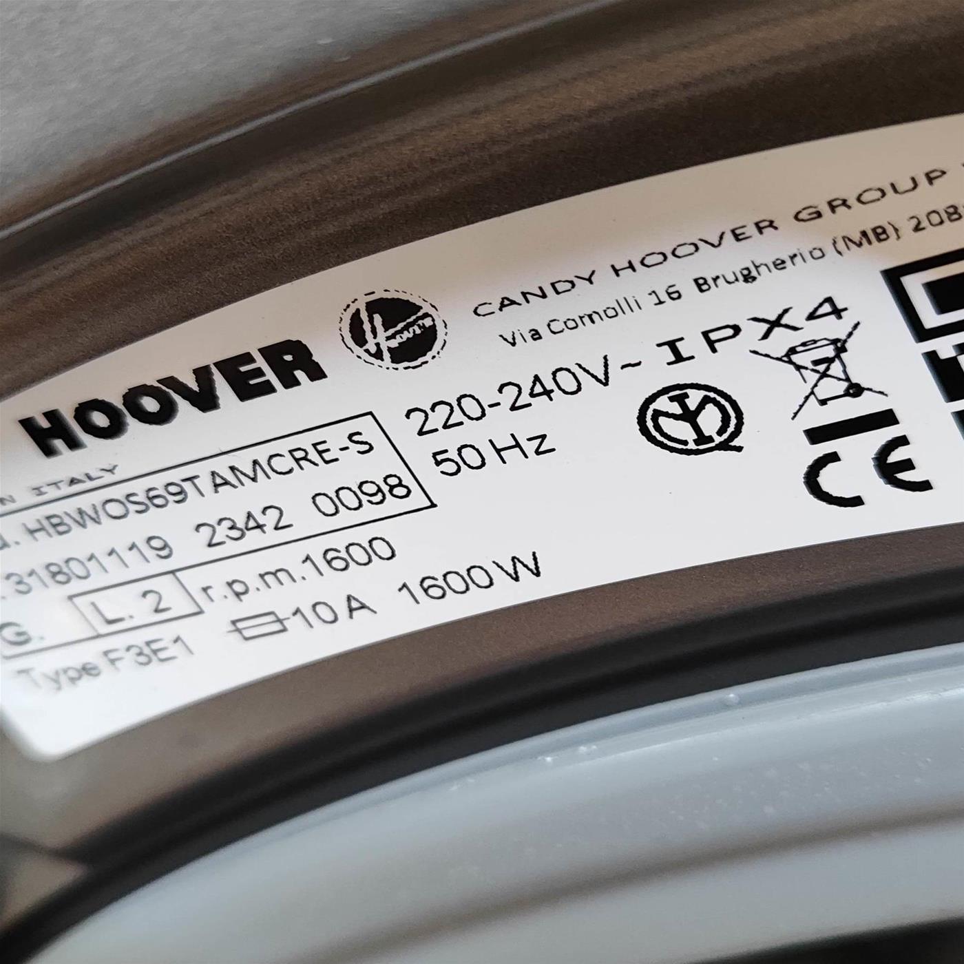 Lavatrice Hoover HBWOS69TAMCRE-S da incasso 9 Kg