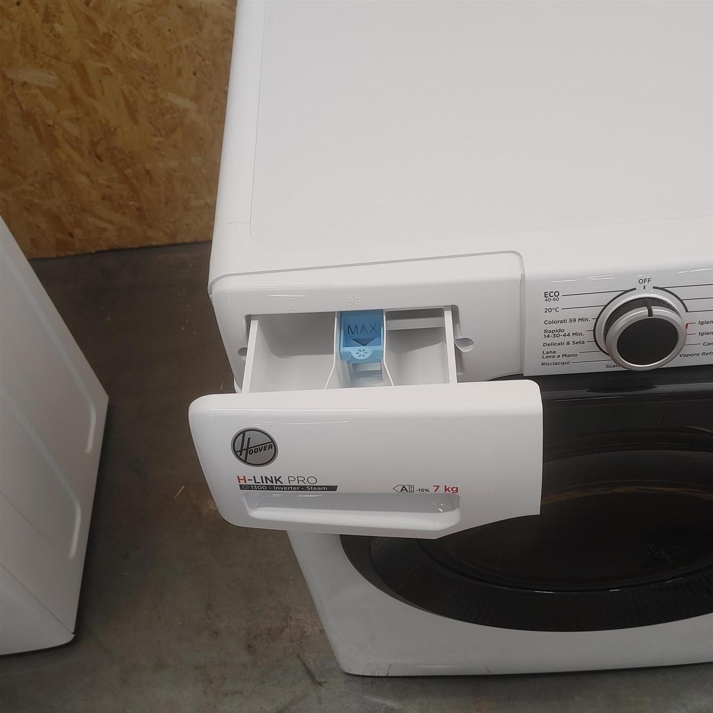 Lavatrice Slim Hoover H-LINK PRO HPS4374DAMB7-11 Classe A 7 Kg