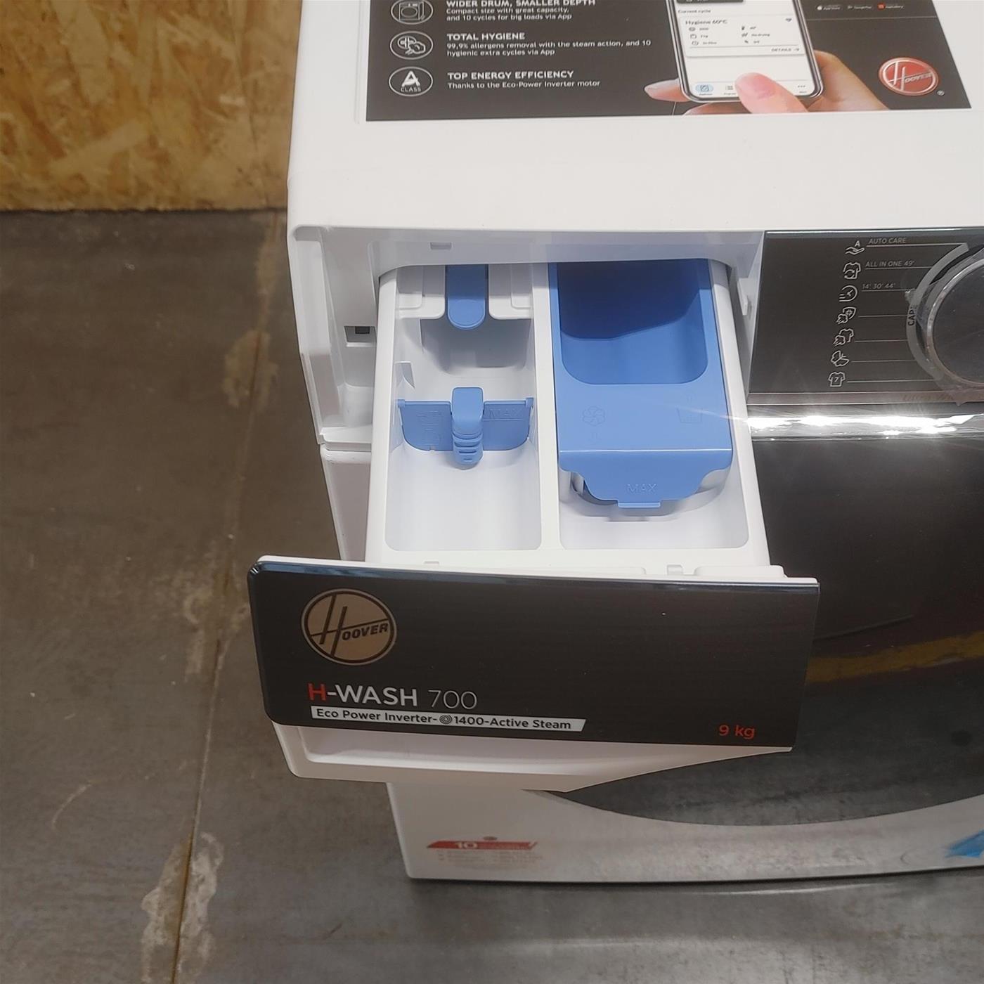 Lavatrice Slim Hoover H7W4 49MBC8-S Inverter Wi-Fi Classe A 9 Kg