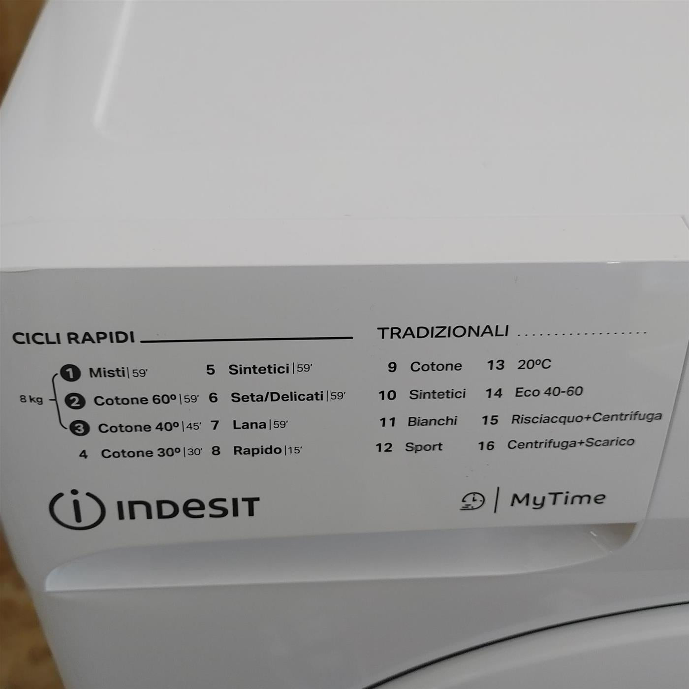 Indesit MTWA 81283 W EU lavatrice Caricamento frontale 8 kg 1200 Giri/min D Bianco