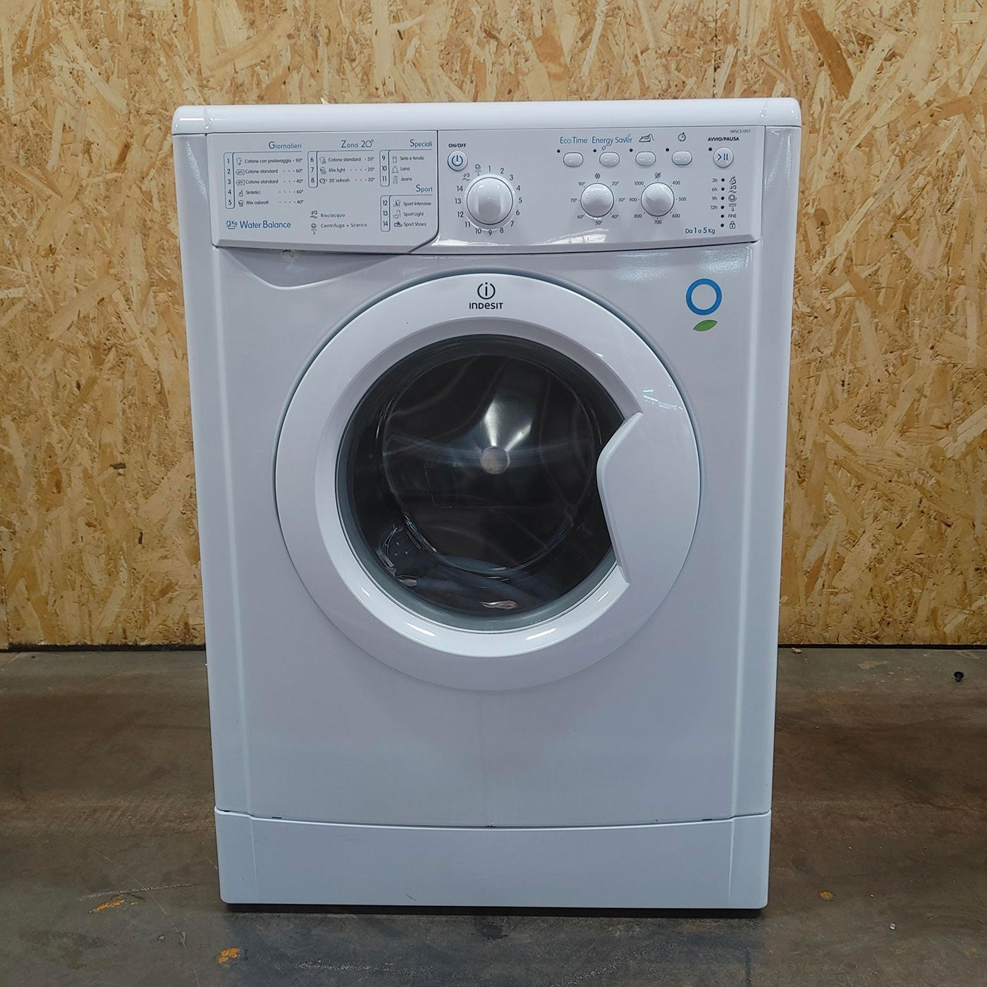 Lavatrice Indesit IWSC 51051 C ECO EU Caricamento frontale 5 kg 1000 Giri/min Bianco