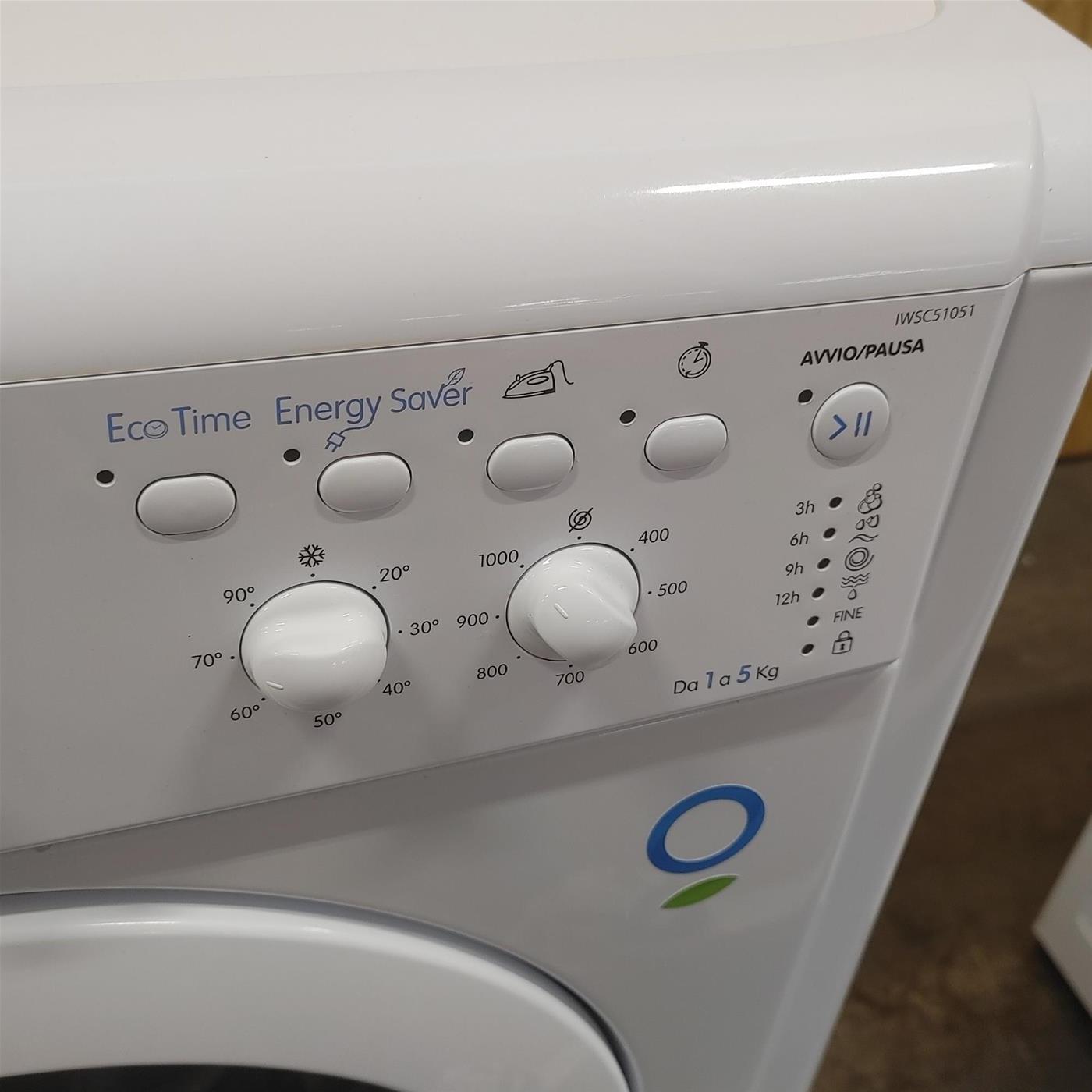 Lavatrice Indesit IWSC 51051 C ECO EU Caricamento frontale 5 kg 1000 Giri/min Bianco