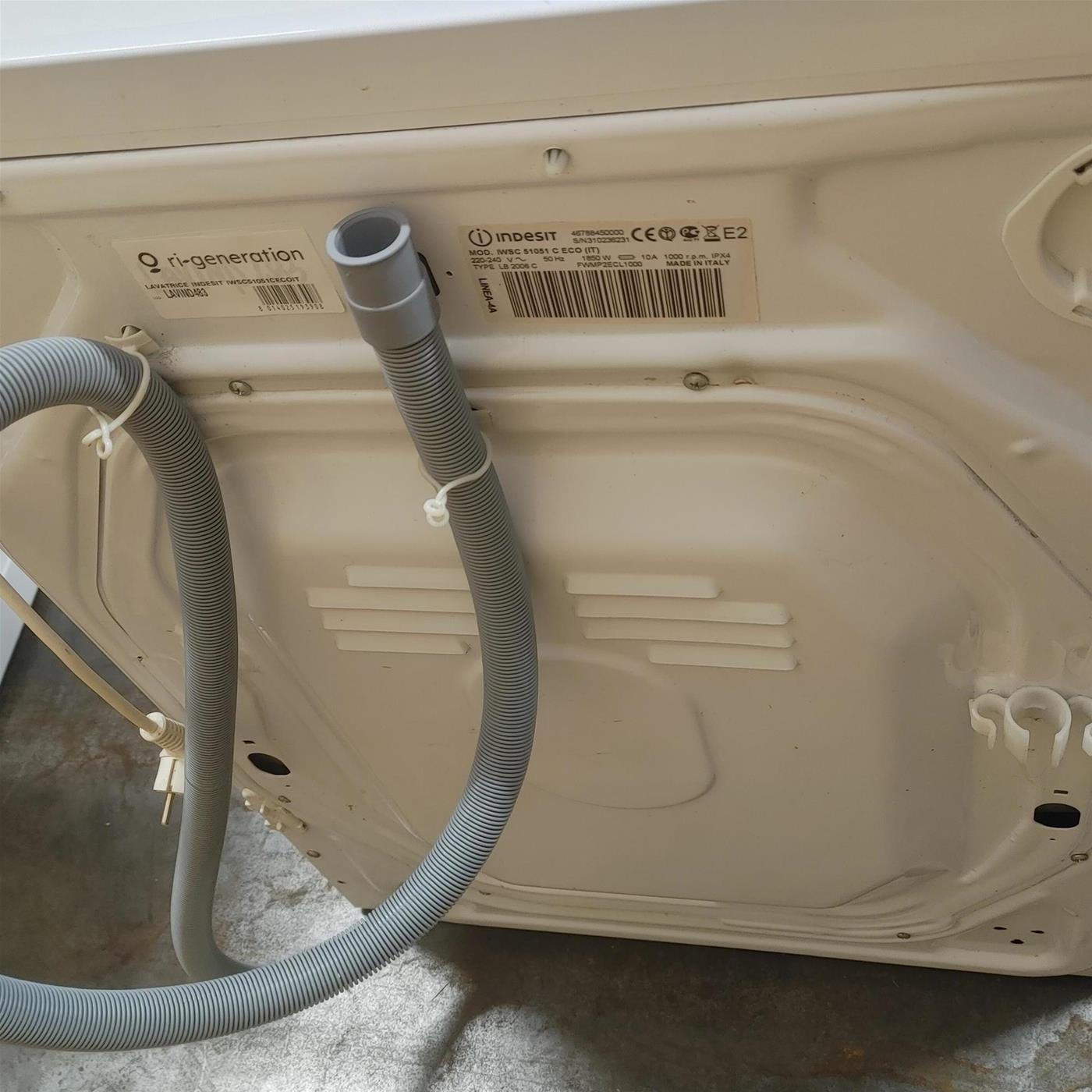 Lavatrice Indesit IWSC 51051 C ECO EU Caricamento frontale 5 kg 1000 Giri/min Bianco