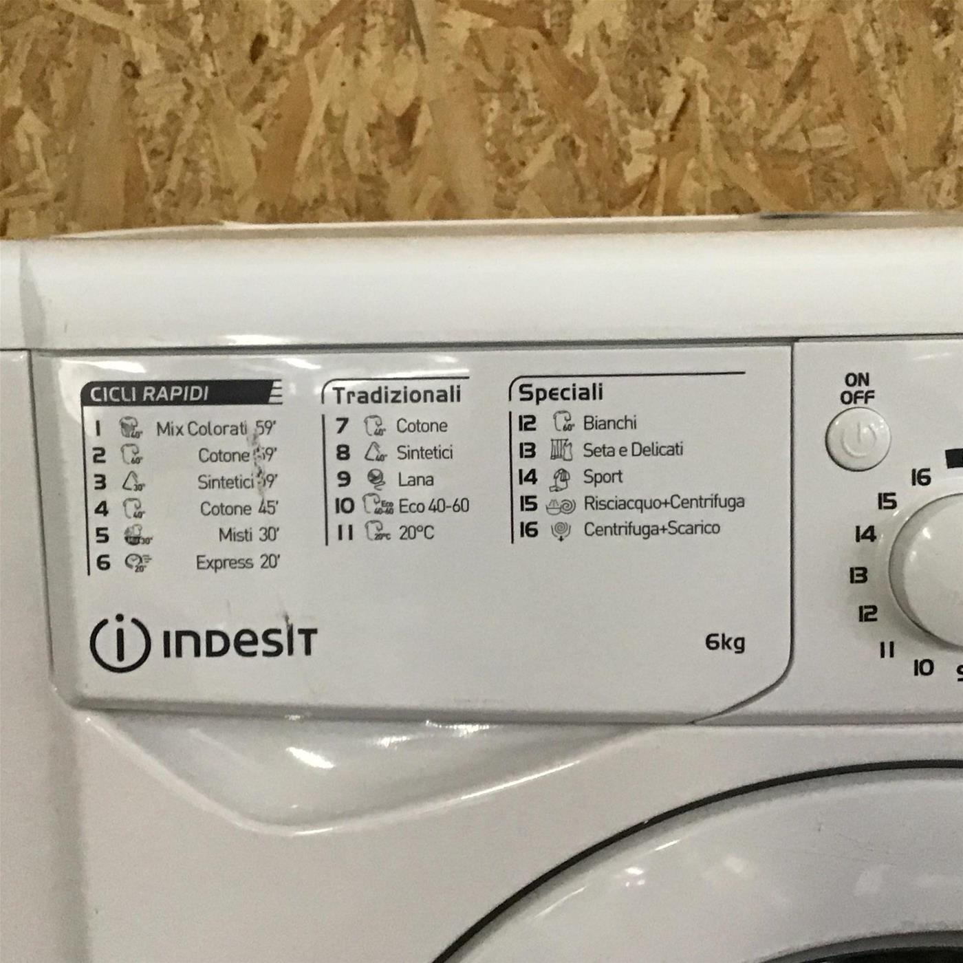 Lavatrice Indesit EWC61051WFR N 6 Kg