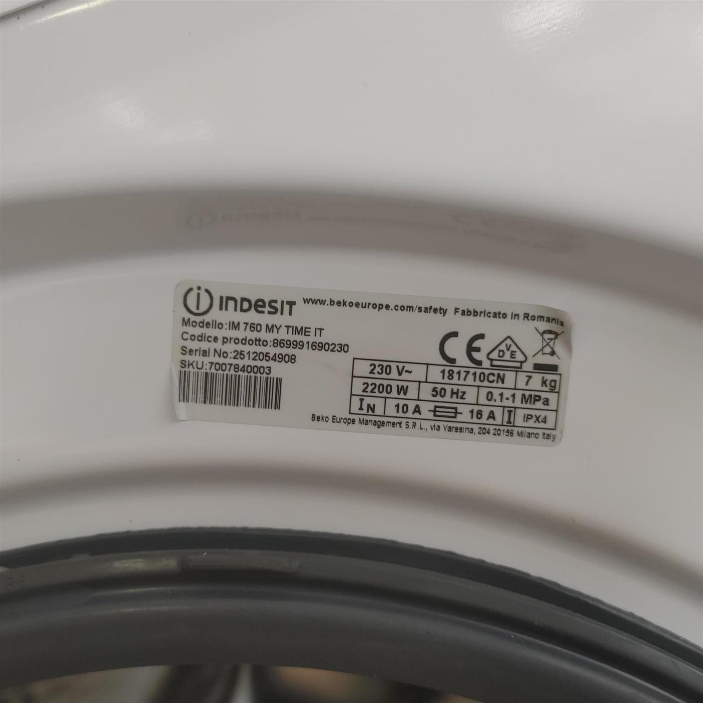 Lavatrice Indesit IM 760 MY TIME IT 7 Kg