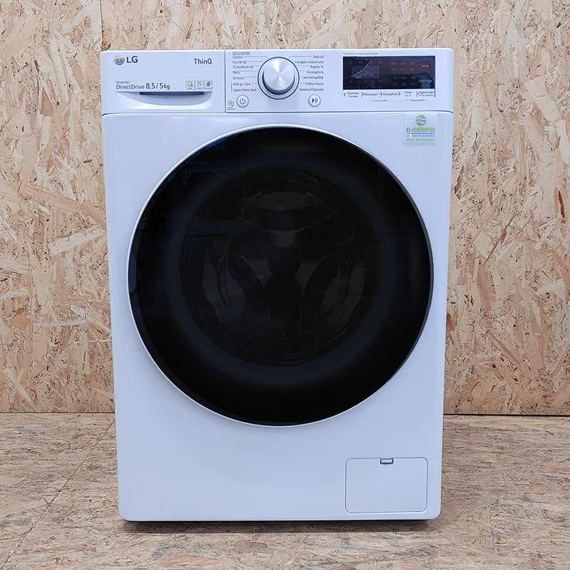 LG F2DV5S8H0E Lavasciuga Slim Intelligente AIDD 8.5/5kg Vapore TurboWash 1200 Giri/min Carica frontale Classe E