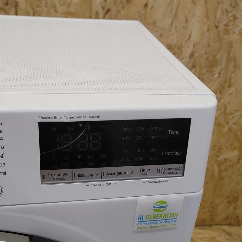 LG F2DV5S8H0E Lavasciuga Slim Intelligente AIDD 8.5/5kg Vapore TurboWash 1200 Giri/min Carica frontale Classe E